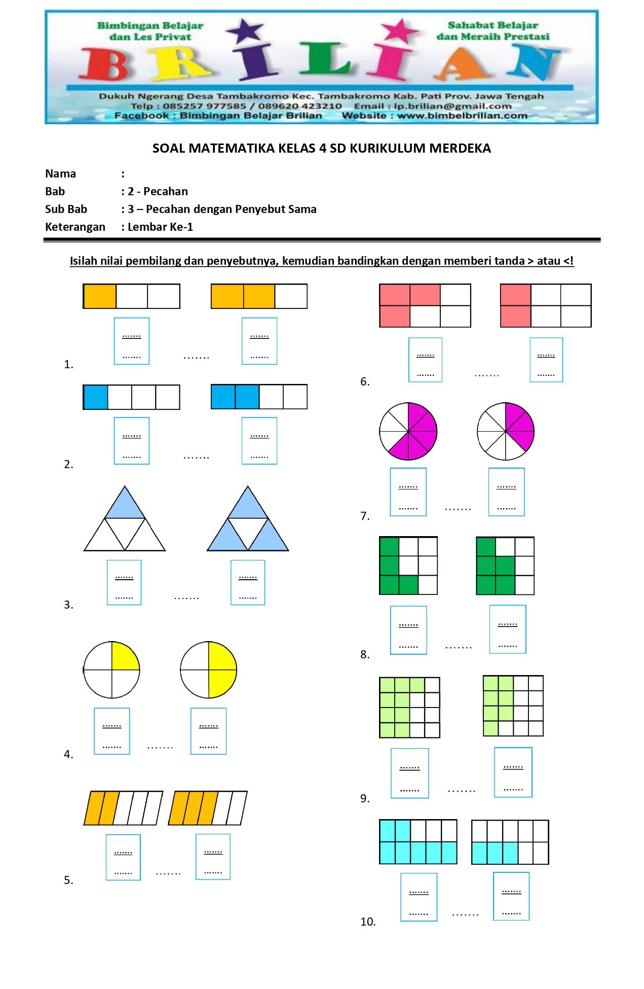 Asah Kemampuan Matematika Latihan Soal Perbandingan Sederhana untuk