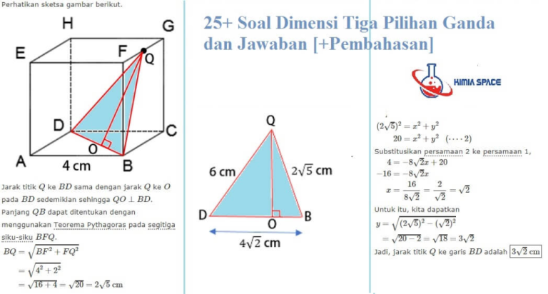 7 Rahasia Cepat Kuasai Contoh Soal Matematika Dimensi 3 Kelas X Agar Nilai Ujian Melesat