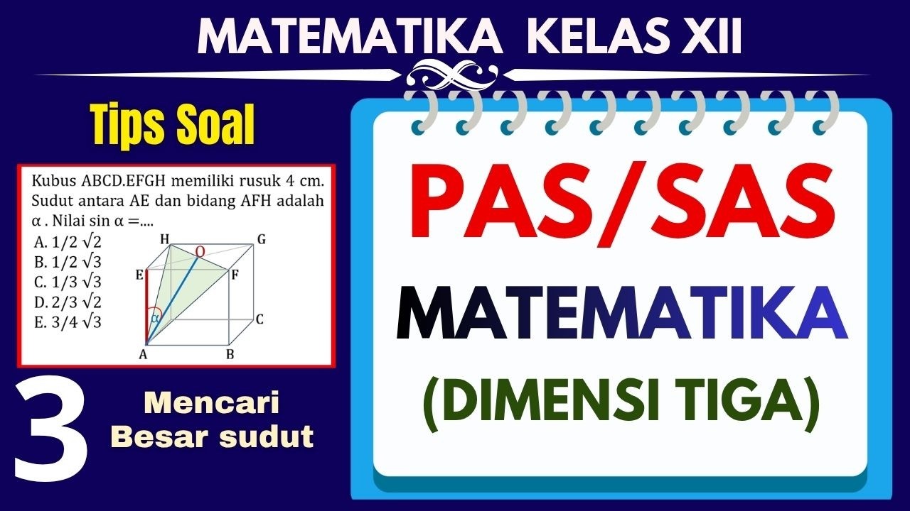 TIPS CEPAT Bahas Soal Sumatif Matematika Wajib Kelas XII Semester 1